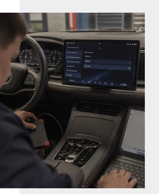 Русификация автомобиля BYD HAN для эксплуатации в Пензе
